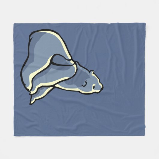 Polar Bear Blanket Blanket Fleecedecke (Vorderseite (Horizontal))