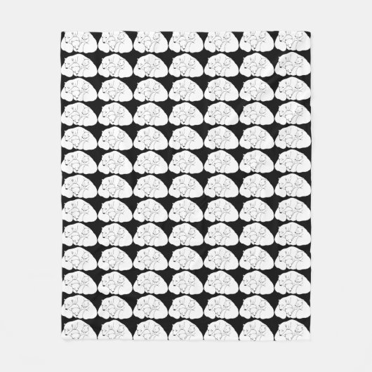 Polar Bear Blanket Mother & Twin Bären Cube Blanke Fleecedecke (Vorderseite)