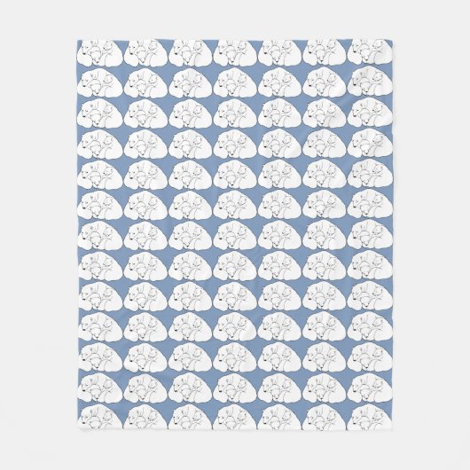 Polar Bear Blanket Mother & Twin Bären Cube Blanke Fleecedecke (Vorderseite)