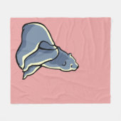 Polar Bear Blanket Rosa Bärenkuppe Decken (Vorderseite (Horizontal))