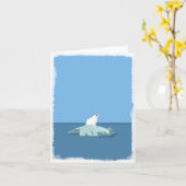 Polar Bear Blankokarte Karte (Gelbe Blume)