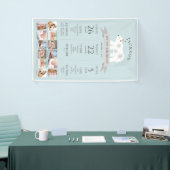 Polar Bear Blue 1. Geburtstag Meilenstein Timeline Banner (Messeveranstaltung)