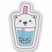Polar Bear Boba Aufkleber (Vorderseite)
