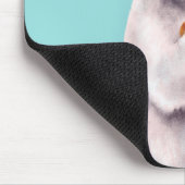 Polar Bear Book Lover Nerdy Mousepad (Ecke)