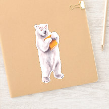 Polar Bear Book Lover - Niedliches Geek Animal