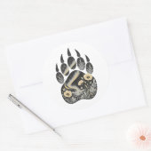 Polar Bear Botanical Footprint Nature Sticker (Umschlag)