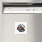 Polar Bear Boxer Fighting Boxing Magnet (In Situ (Geschirrspüler))