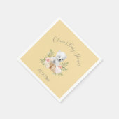 Polar Bear Boy Girl Yellow Baby Dusche Napkins Serviette (Ecke)