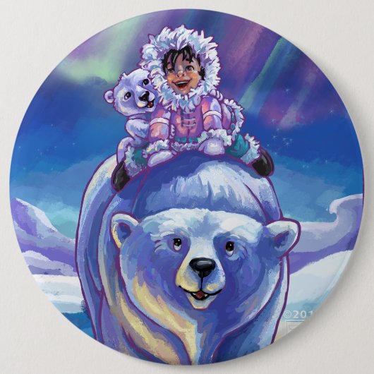 Polar Bear Bus Button (Vorderseite)