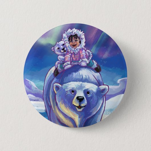 Polar Bear Bus Button (Vorderseite)