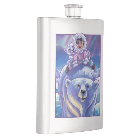 Polar Bear Bus Flachmann (Rechts)