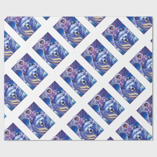 Polar Bear Bus Geschenkpapier (Flach)