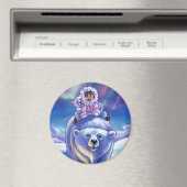 Polar Bear Bus Magnet (In Situ (Geschirrspüler))
