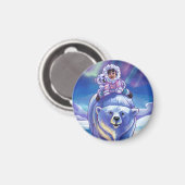 Polar Bear Bus Magnet (Vorderseite/Rückseite)