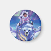 Polar Bear Bus Magnet (Vorne)