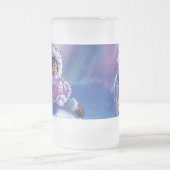 Polar Bear Bus Mattglas Bierglas (Mittel)