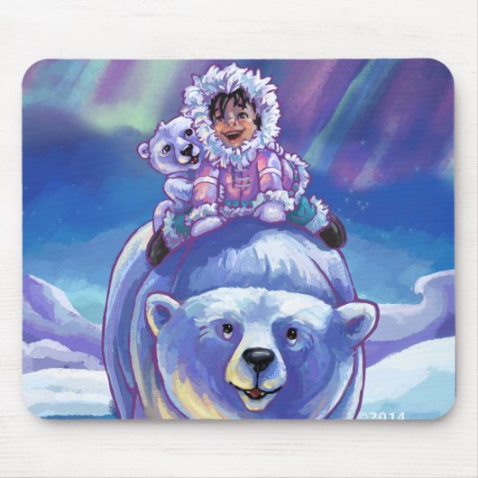 Polar Bear Bus Mousepad (Vorne)