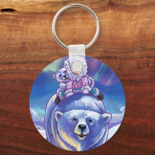 Polar Bear Bus Schlüsselanhänger (Vorderseite)