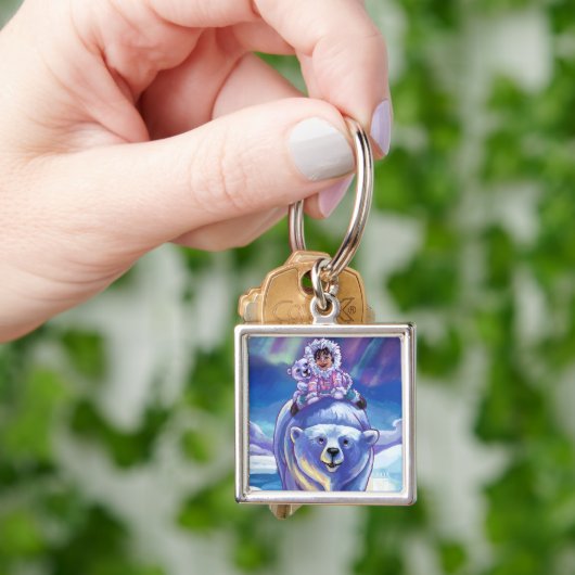 Polar Bear Bus Schlüsselanhänger (Hand)