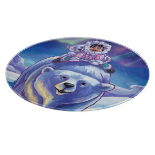 Polar Bear Bus Schneidebrett