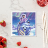 Polar Bear Bus Serviette (Beispiel)