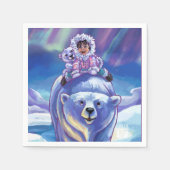 Polar Bear Bus Serviette (Vorderseite)