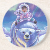 Polar Bear Bus Untersetzer (Vorne)