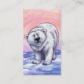 Polar Bear Business Card Visitenkarte (Rückseite)