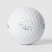 Polar Bear Callaway Warbird Golfbälle 3 pk (Vorderseite)