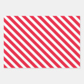 Polar Bear Candy Cane Wrapping Paper Set 3 Geschenkpapier Set (Vorderseite 2)