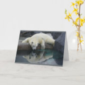Polar Bear Cards - Reflektionen Karte (Gelbe Blume)