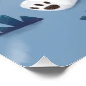 Polar Bear & Child Illustration Poster (Ecke)