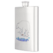 Polar Bear Chill Edelstahl-Kolben Flachmann (Links)
