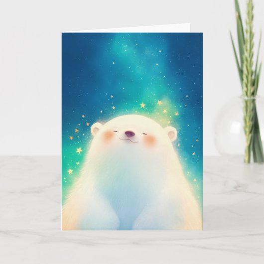 Polar Bear Chillarm Karte (Vorderseite)