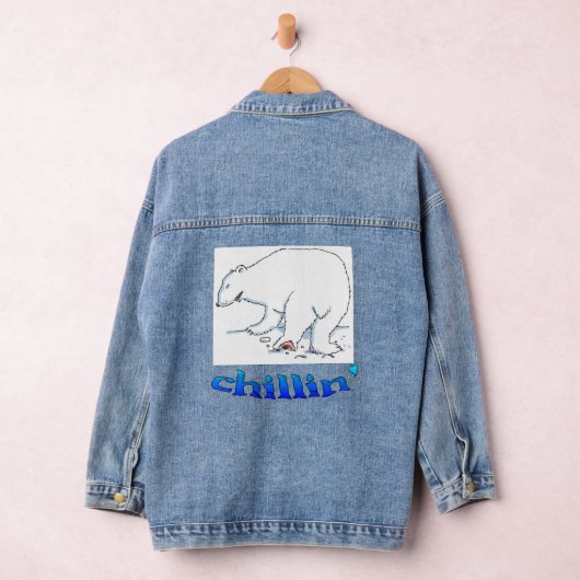 Polar Bear Chillout Frauen Denim Jacke (Hangar)