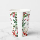 Polar Bear Christmas 1. Geburtstag Pappbecher (Links)