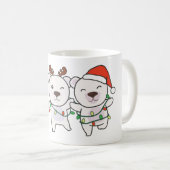 Polar Bear Christmas Animals Kaffeetasse (VorderseiteRechts)