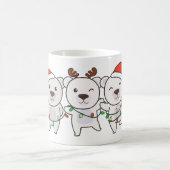 Polar Bear Christmas Animals Kaffeetasse (Mittel)