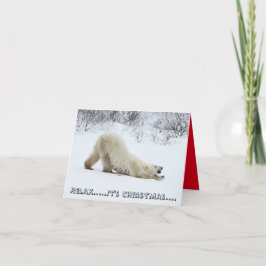 Polar Bear Christmas Card Feiertagskarte