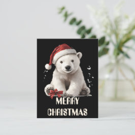 Polar Bear Christmas Card Feiertagskarte