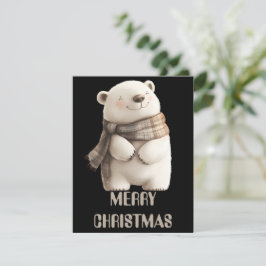 Polar Bear Christmas Card Feiertagskarte