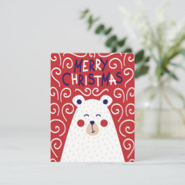 Polar Bear Christmas Card Feiertagskarte
