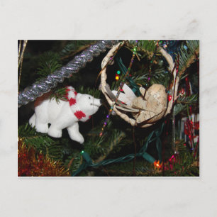 Polar Bear Christmas Feiertagspostkarte
