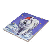 Polar Bear Christmas Fliese (Seite)