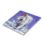 Polar Bear Christmas Fliese (Seite)