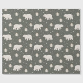 Polar Bear Christmas Geschenkpapier (Flach)