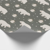 Polar Bear Christmas Geschenkpapier (Ecke)