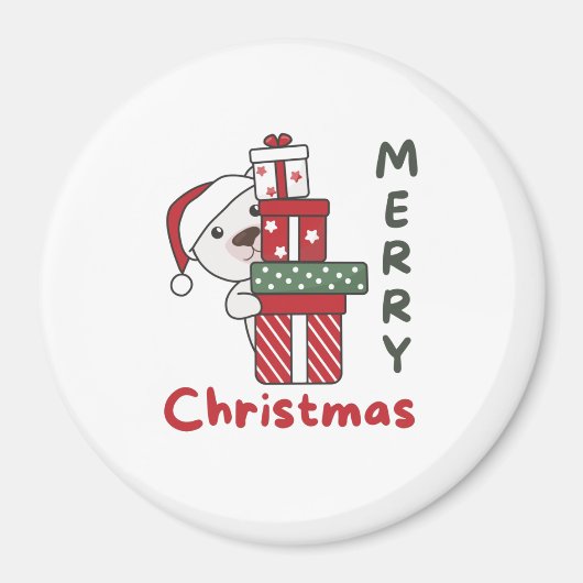 Polar Bear Christmas Gift Winter Animals Polar Magnet (Vorne)