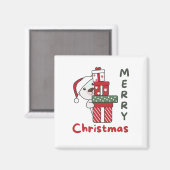Polar Bear Christmas Gift Winter Animals Polar Magnet (Vorderseite/Rückseite)