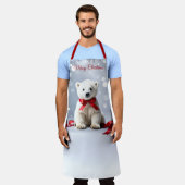 Polar Bear Christmas Holiday Apron Schürze (Getragen)